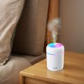 Humidifier Colorful Usb Portable Humidifier For Car, Home, Office, Electric Air Humidifier Aroma Oil Diffuser, Cool Mist Sprayer with Colorful Night Light, 300Ml. 