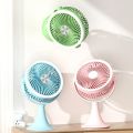Desktop lighting small fan outdoor light desktop fan USB charging indoor and outdoor portable electric fan high wind dormitory. 