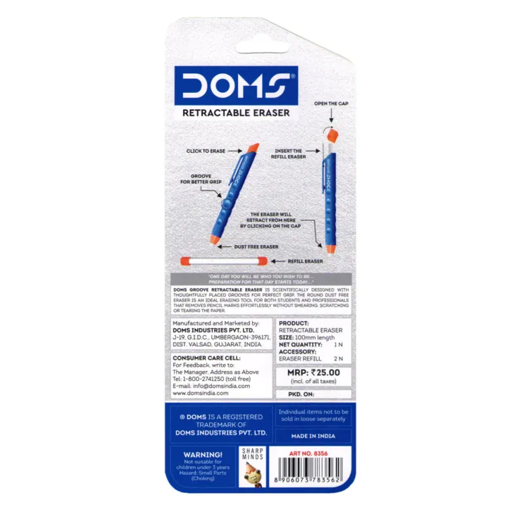 Doms%20Groove%20Retractable%20Eraser%20%7C%20Groove%20for%20Better%20Grip%20with%20Excellent%20Erasing%20Performance%20%7C%20Free%202%20Refill%20Eraser%20with%20This%20Pack%20-%20Image%205