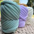 250G Chunky Yarn Arm Knitting Yarn Length 787inch Crocheting Soft DIY Washable Tube Giant Yarn Jumbo Tubular Yarn Bulky Yarn for Craft Weave. 