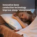 Conduction Sound Box Rechargeable Wireless Stereo Soundbar White Pocket Bluetooth Speaker Under Pillow Bone Noise Improve Sleep.