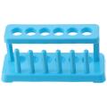 18mm Hole Diameter Plastic Test Tube Rack Durable Blue Plastic Centrifuge Tube Holder 6 Hole Lab Tube Stand Scientific Experiments. 