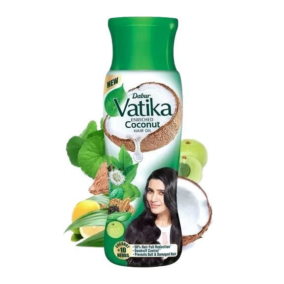 Internarnational INDIAN Product DABUR VATIKA ENRICHED COCONUT HAIR OIL Used For Male/female.. 300ML