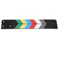 TWEXQNY 3X Generic Acrylic Colorful Clapperboard TV Film Movie Slate Cut Role Play Prop. 