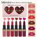 Pack of six Mirsist cross-border matte lipsticks are not easy to fade, matte and do not change color, and the long-lasting lipstick set is wholesale.