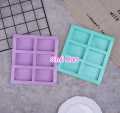 Silicone soap mold 6 even rectangular for suffron Handmade soap. 