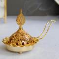 Burner Ornament Decor Cone Holder for Office Ramadan Bedroom 10.5x14cm.