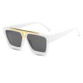 Letter V Sunglasses For Women Men Fashion Retro Square Frame Driving Black UV400 Lens Sun Glasses Trend Design Unisex Eyewear.
