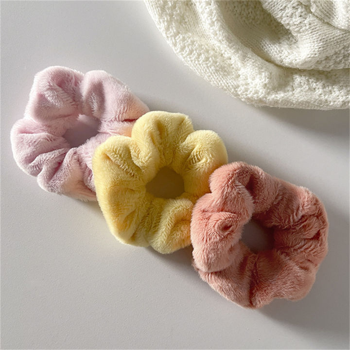 Winter%20Warm%20Soft%20Hair%20Scrunchies%20Women%20Girls%20Cute%20Plush%20Elastic%20Hair%20Band%20Multicolor%20Rubber%20Band%20Encounter%20-%20Image%204