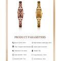 OLEVS 5501 Slim Thin Watch for Women Luxury Tungsten Steel Band Tonneau Design Square Shape Elegant Diamond Quartz Ladies Watch.