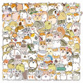 100 Cute Cartoon Hamster Doodle Stickers, Waterproof DIY Luggage Notebook Skateboard, Kids Reward Stickers. 