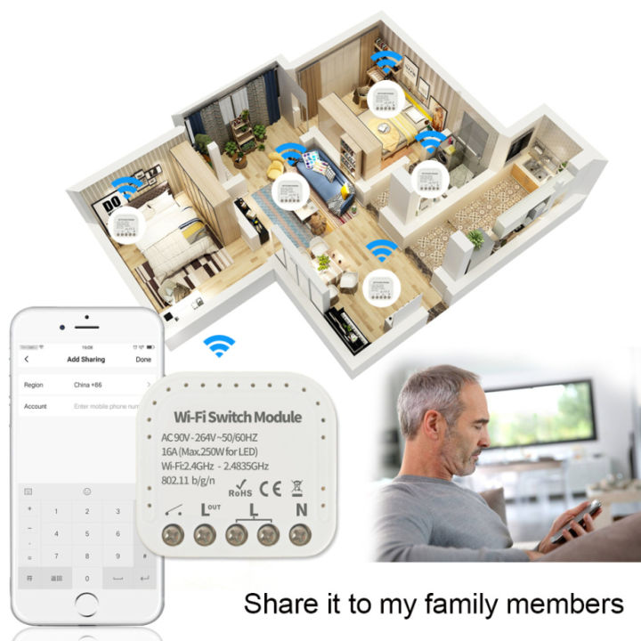 Smart%20Wireless%20WiFi%20Switch%20ON/Off%2090-260V%20One%20way%20dual%20control%20Smart%20Home%20Module%20hot%20sell%20-%20Image%205