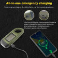 1/2PCs LED flashlight hand crank solar powered rechargeable survival gear self powered charging torch dynamo for outdoor camping. 