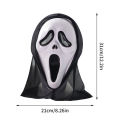 Halloween Horror Demon Half Face Mask Cosplay Mask Halloween Performance Dress Up Props. 