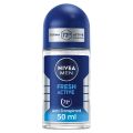 NIVEA MEN Antiperspirant Roll-on for Men, Fresh Active Fresh Scent, 50ml. 