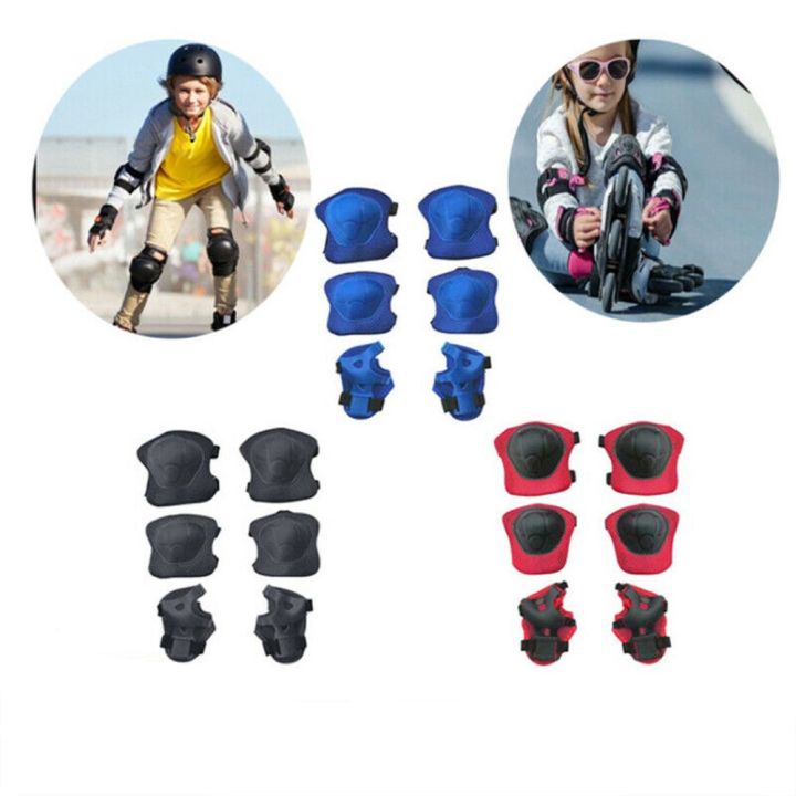 6Pcs/set%20Running%20Comfort%20Biking%20Skating%20Thicken%20Wrist%20Elbow%20Protectors%20Sports%20Protective%20Pads%20Kids%20Knee%20Pads%20-%20Image%207