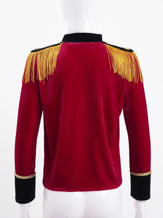 Ringmaster%20Costume%20Kids%20Boys%20Long%20Sleeves%20Velvet%20Coat%20Jacket%20Red%20Circus%20Lion%20Tamer%20Halloween%20Party%20Holiday%20Cosplay%20Fancy%20Dress%20-%20Image%204