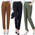 High Waist Formal Pants for Women Elegant Straight Office Trousers.