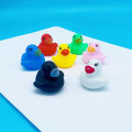 Bath Toys Children's water play duck 7 color mini duckling soft rubber pinching duckling bath toy.
