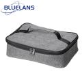 Bento Box Bag Double Zipper Rectangle Portable Thermal Lunch Box Pouch.