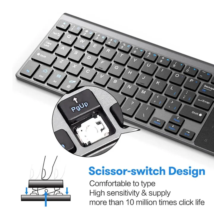 Thin%202.4GHz%20USB%20Wireless%20Mini%20Keyboard%20with%20Number%20Touchpad%20Numeric%20Keypad%20for%20Tablet%20Desktop%20Laptop%20PC-Silver%20gray%20-%20Image%206