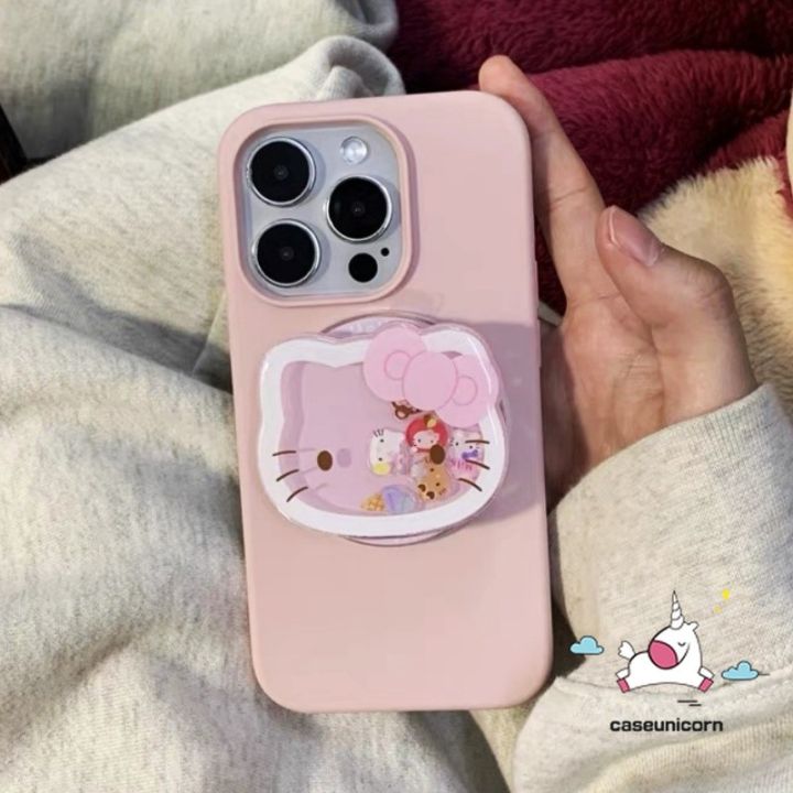 Creative%20Cartoon%20Quicksand%20Hello%20Kitty%20Holder%20Case%20Compatible%20for%20IPhone%2013%2014%2015%2011%2012%2016%20Pro%20Max%20XR%20XS%20Max%2016%2015%2014%20Plus%20X%20Cute%20Candy%20Color%20Luxury%20Leather%20Texture%20Skin%20Feel%20Case%20-%20Image%205
