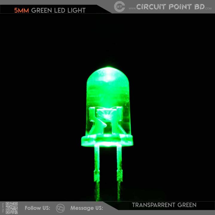 100%20Pcs%20-%20DC%205mm%20Green%20LED%20Light%20Round%20Transparent%20(Bright)%20100%20Pcs%20Pack.%20Indicator%20LED,%20Lighting,%20DIY%20or%20General%20Purpose%20LED.%20-%20Image%204