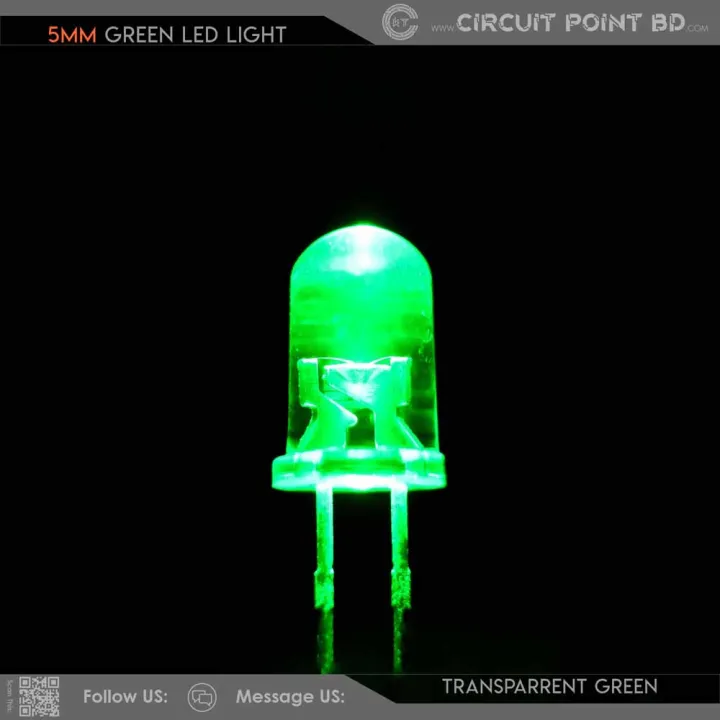 100%20Pcs%20-%20DC%205mm%20Green%20LED%20Light%20Round%20Transparent%20(Bright)%20100%20Pcs%20Pack.%20Indicator%20LED,%20Lighting,%20DIY%20or%20General%20Purpose%20LED.%20-%20Image%204