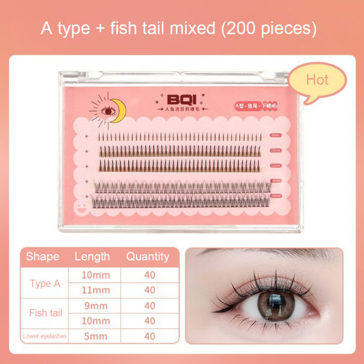 False%20Eyelashes%20Natural%20Single-cluster%20Eyelashes%203d%20Mink%20Lashes%20Soft%20Eyelash%20Extension%20Makeup%20Kit%20-%20Image%206