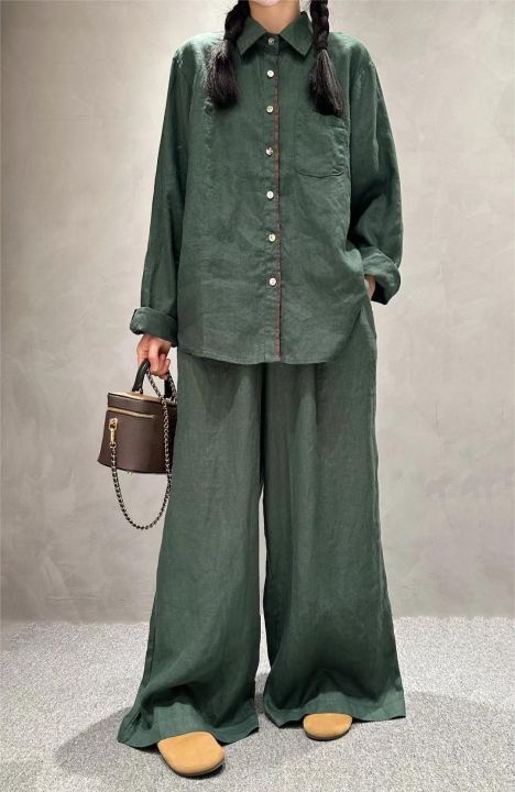 Woman%E2%80%99s%20fashion%20%20comfortable%20colourful%20shirt%20casual%20pants%20new%20all-matching%20temperament%20two%20sets%20of%20women%20-%20Image%203