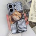 Phone Case For Xiaomi Redmi Note 13 4G Back Cover Cute Cat Shockproof Transparent Silicone Matte TPU For Redmi Note 13 Pro Funda.