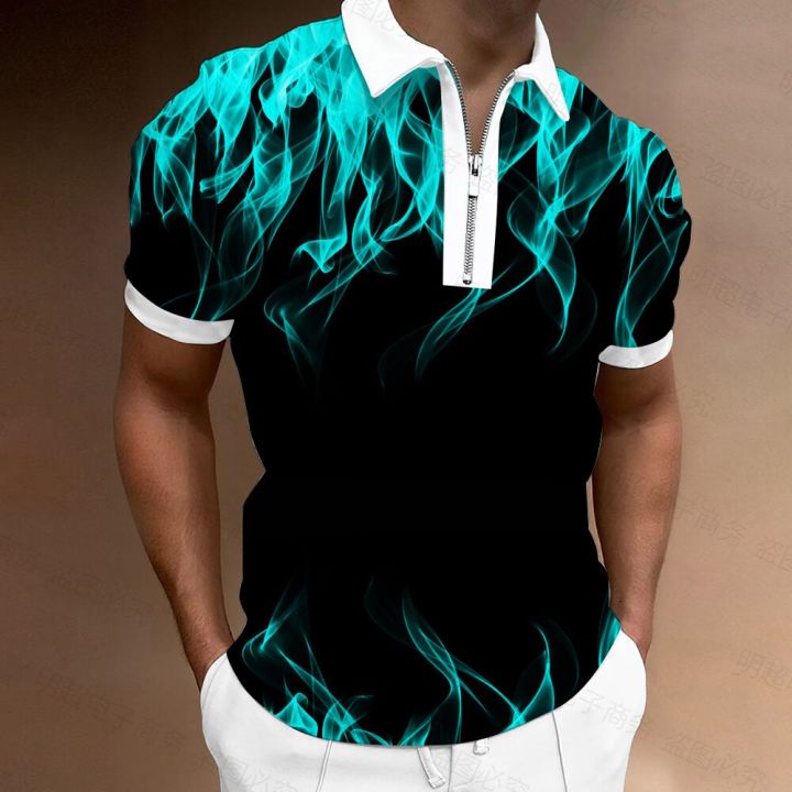 Summer%20Men's%20POLO%20Shirt%203D%20Printing%20Flame%20Pattern%202022%20Men's%20Short%20Sleeve%20T-Shirt%20Men's%20European%20Size%20S-3XL%20-%20Image%204