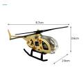 Small Diecast Alloy Helicopter Airplane Toy Birthday Gift Kids Toys Holiday Present Party Favor Desktop Decor for Boys and Girls Plane Model. 