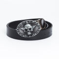 Lotjunsen vintage belts, skulls, pentagrams, fashion trends, personality, youth trousers, foreign trade cowhide belts. 