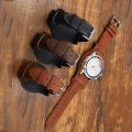 Crazy Horse Leather Bund Strap 18mm 19mm 20mm 21mm 22mm Leather Cuff Watch Strap Men's Wrist Watch Band Accessories for Panerai. 