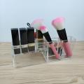 Large Perfume Bottle Organizer Durable Clear Makeup Organizer with Grids Cosmetic Storage Box for Lipstick Eyeliner Brushes.