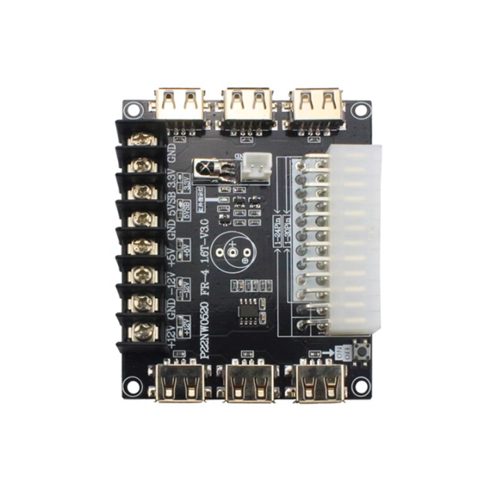 24 Pin/20Pin ATX Power Supply Breakout Board Module Adapter Power ...