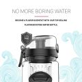 2X 1000Ml/32Oz Fruit Infusing Infuser Water Bottle Plastic Sports Detox Health Black. 