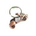 Metal Scooter Keyring Mini 3D Motorcycle Keychain Key Ring Key Holder (Copper). 