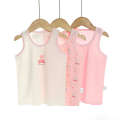 Three piece new clothing children's boys spring/summer bottom vest, elastic Lycra cotton.