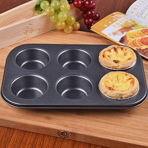 6 Holes Stainles Steel Non-stick Muffin Cake Baking Oven Pan Cookie Tray Cup Cake Mold high quality