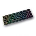 rk royal kludge rkg68 /rk837 DUAL MODE RGB WIRELESS mechanical keyboard gaming,60% layout,rgb led backlit n-key rollover, compact 68 key keyboard(Brown,red,blue).