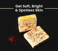 Kashmiri Beauty Super Saffron Goat Milk wooden box soap. 