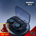 M11 TWS Wireless Earbuds With LED Digital Display. 