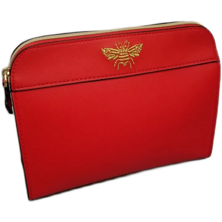 Estee%20Lauder%202020%20Autumn%20Bee%20Red%20PU%20Cosmetic%20Bag%20Travel%20Carrying%20Makeup%20Storage%20Handbag%20-%20Image%206