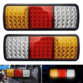 1Pair 12V 75 LED Waterproof Taillights Replacement Parts Accessories for Truck RV Van Bus Trailer Lights Signal Indicator Brake Stop Reverse Lights. 