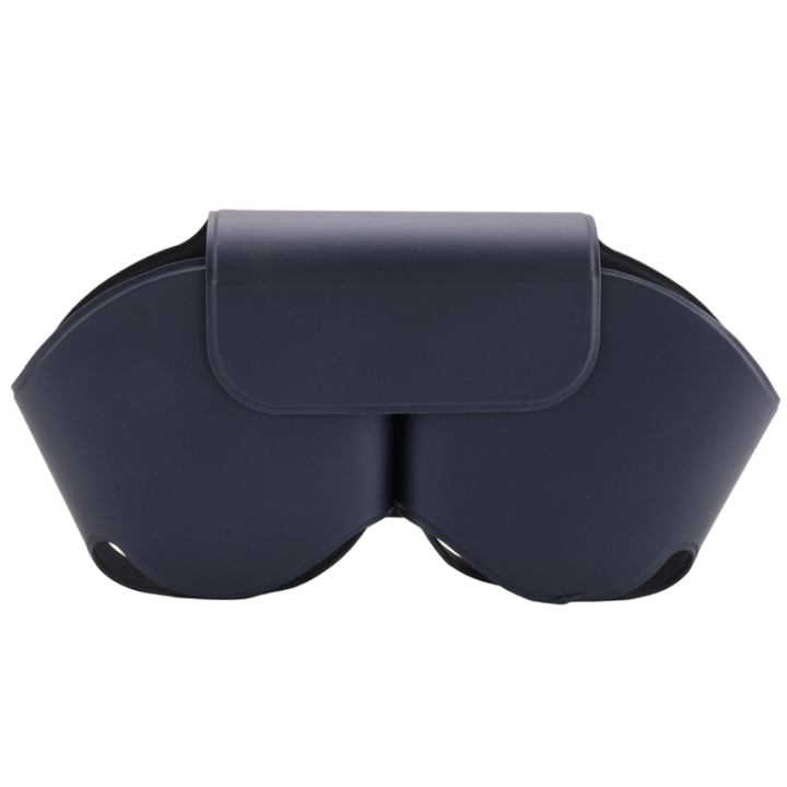 For Airpods Max Headset High Quality Convenient PU Silicone Earphone Bag Anti Scratch Protective Cover Pouch,Dark Blue
