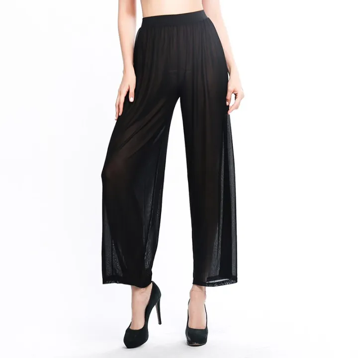 Women%20High%20Waist%20Long%20Pants%20Women%20Business%20Solid%20Pants%20Wide%20Leg%20Pants%20Women%20Harem%20Pants%20Transparent%20Trousers%20Flare%20Pants%20-%20Image%202