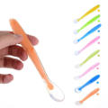 Baby Silicone Feeding Spoon with Long Handle Infant Spoon Safety Tableware Silicone Utensils Set for Children-1Pcs. 