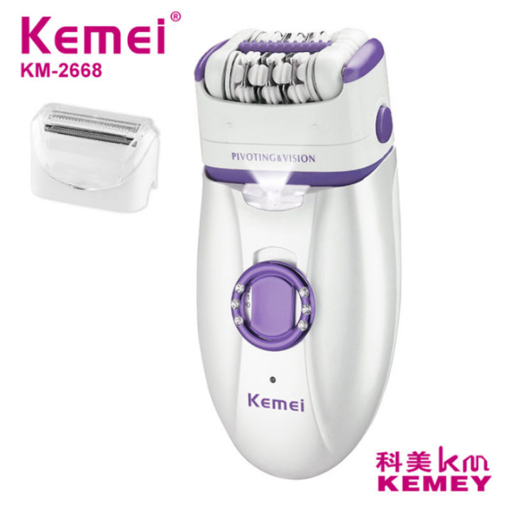 Kemei KM-2668 Female Hair Plucker 2-in-1 Shaver KM-2668